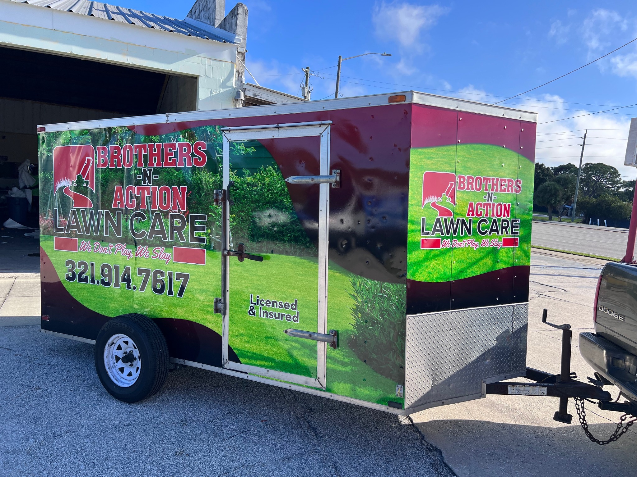 Custom food concession trailer wrap by Wrap Giants